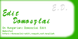 edit domoszlai business card